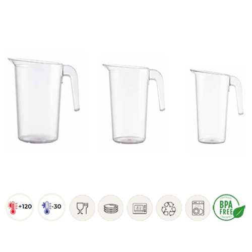 JARRA TRANSPARENTE POLICARBONATO 1 L.                                                                                                                                                                                                                     